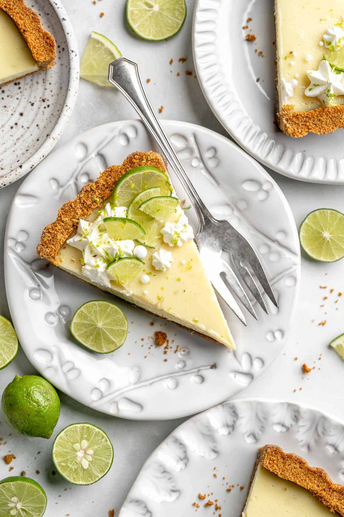 Perfectly creamy and tart with a buttery graham cracker crust, this easy Key Lime Pie is a classic for a reason. You won't need another pie recipe again! | aheadofthyme.com