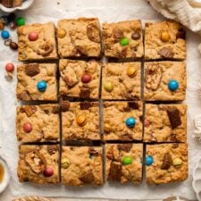 Leftover Halloween Candy Cookie Bars - Butternut Bakery