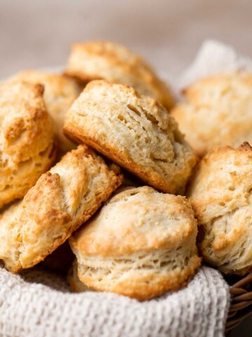 These classic Buttermilk Biscuits are perfectly tender with buttery, flaky layers. Quick and easy to make in just 30 minutes using a handful of ingredients. | aheadofthyme.com