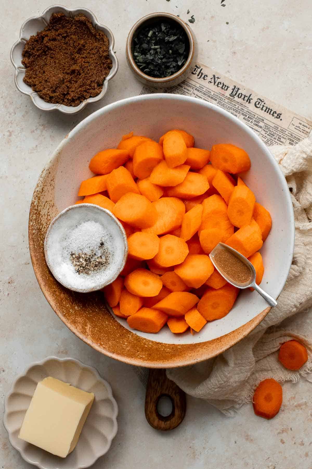 Candied Carrots are a delicious side dish that is sweetened with a simple brown sugar sauce before serving on your holiday table. It's so easy! | aheadofthyme.com