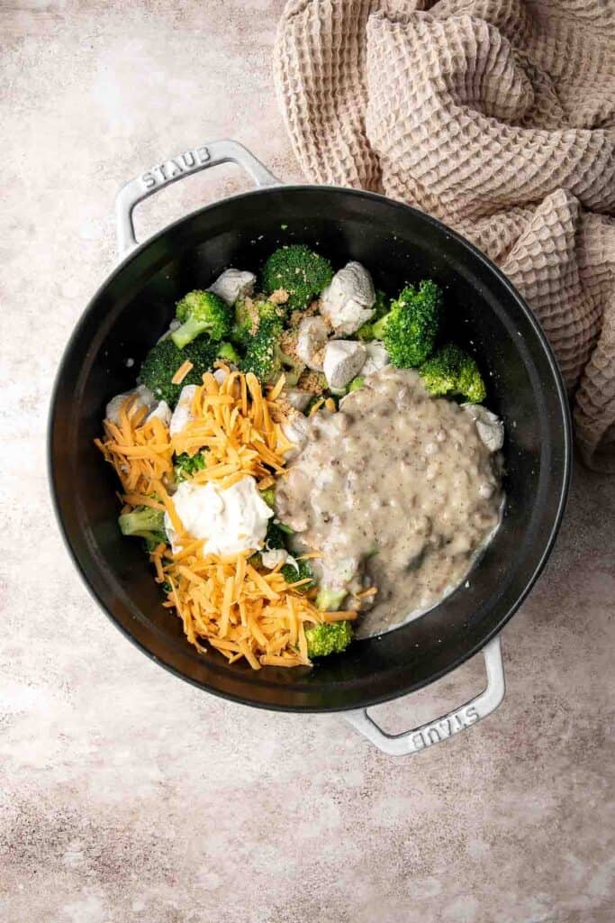 Chicken Divan is a deliciously creamy casserole made with tender chicken and cheesy broccoli, baked with breadcrumbs. It's warm and cozy comfort food. | aheadofthyme.com