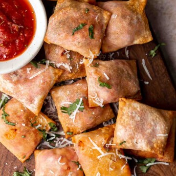 Homemade Air Fryer Pizza Rolls are a grown-up version of Totino's pizza rolls and are perfect to serve as an appetizer, snack, or even a quick main dish! | aheadofthyme.com