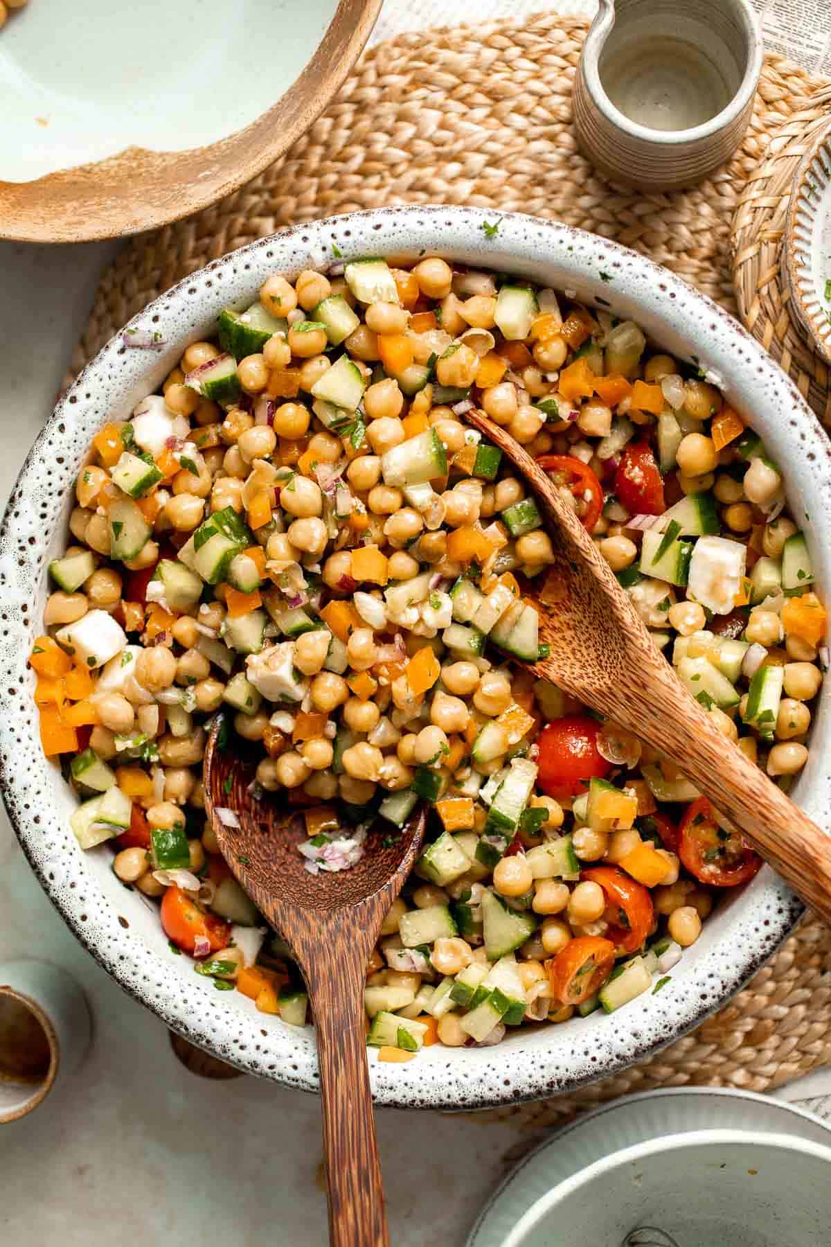 Mediterranean Chickpea Salad Ahead of Thyme