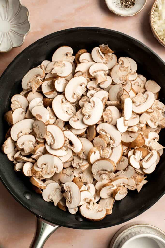 Made with homemade pie crust and an earthy, cheesy mushroom filling, this savory Mushroom Galette is an absolute delight. Serve for appetizer or side dish. | aheadofthyme.com