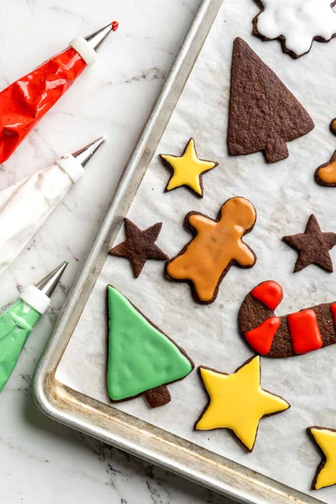 This quick and easy Royal Icing is smooth, thick, and glossy — it’s the only frosting recipe you need for perfectly decorated cookies! | aheadofthyme.com