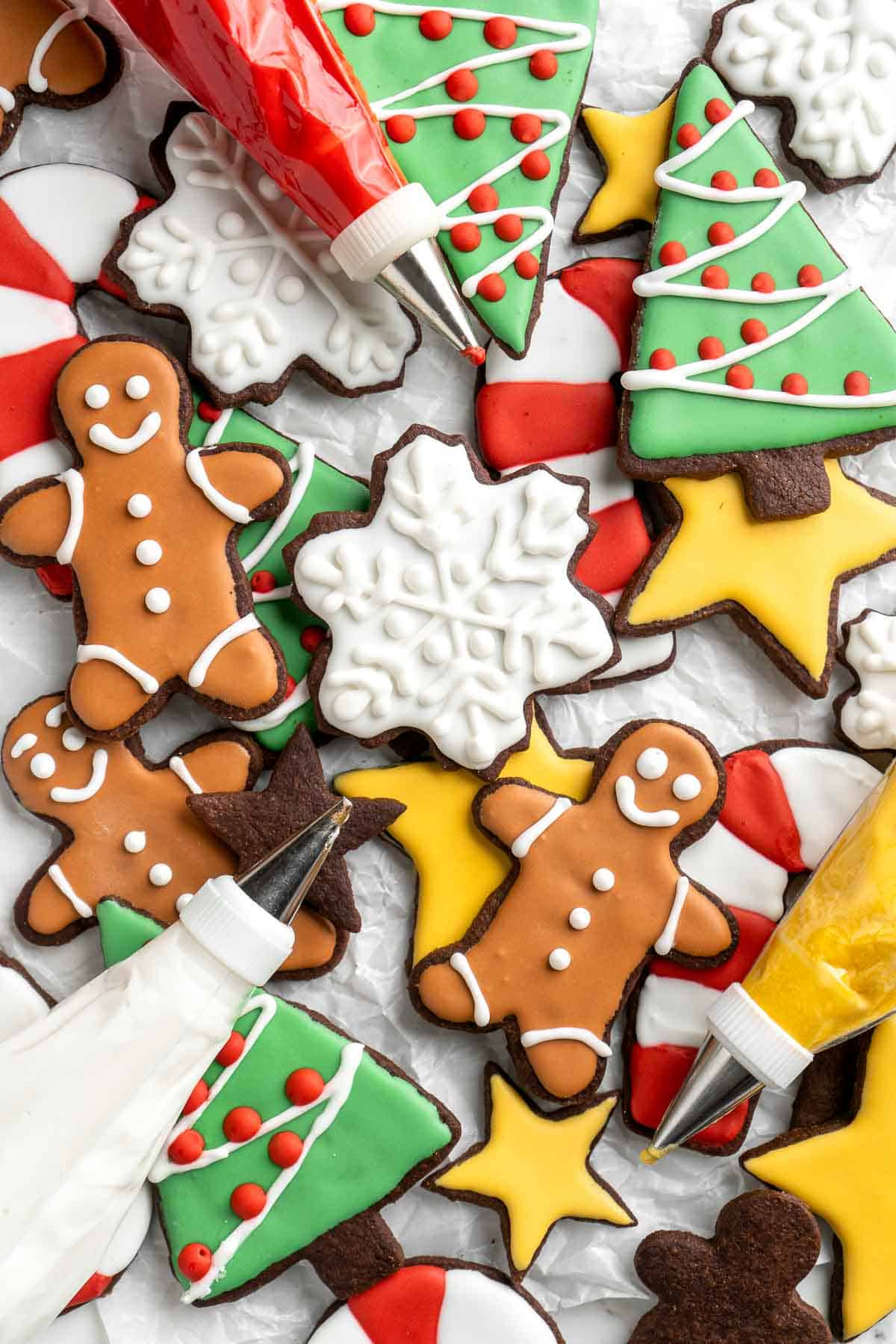 This quick and easy Royal Icing is smooth, thick, and glossy — it’s the only frosting recipe you need for perfectly decorated cookies! | aheadofthyme.com