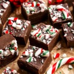 This Peppermint Fudge is a delicious holiday treat that combines the sweetness of chocolate with the refreshing flavor of peppermint. | aheadofthyme.com