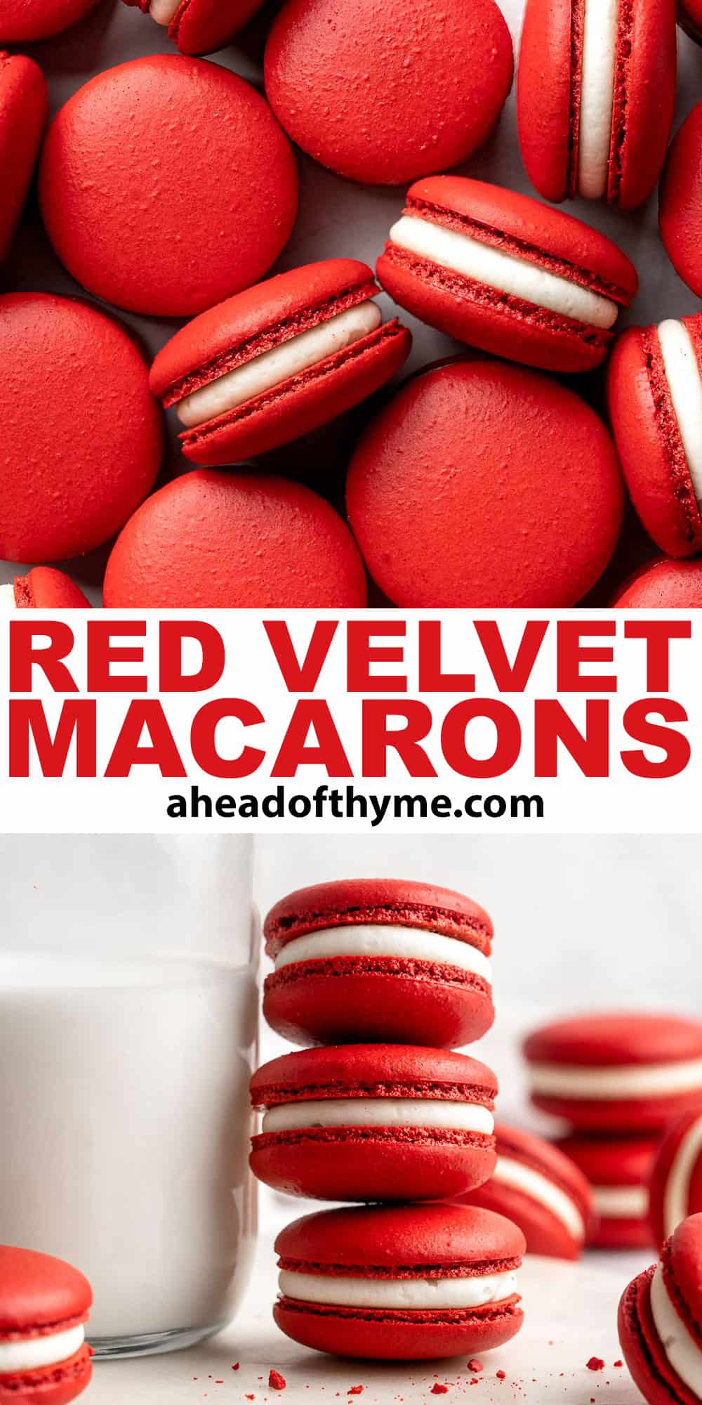 Red Velvet Macarons