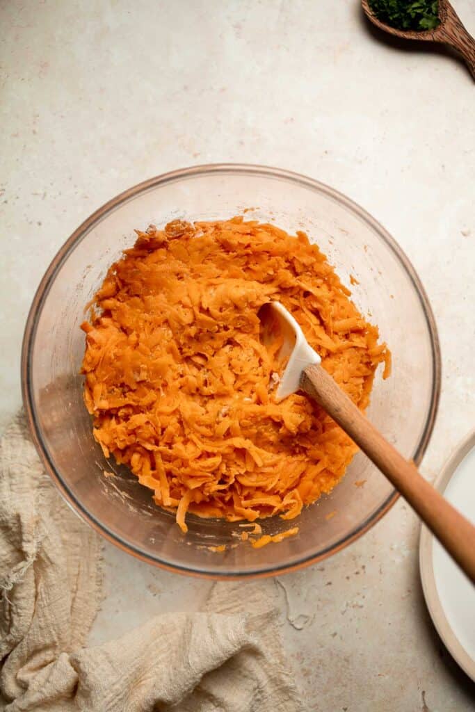 These homemade Sweet Potato Tater Tots are an easy to make appetizer using a few simple ingredients. They're oven-baked and healthier than storebought! | aheadofthyme.com