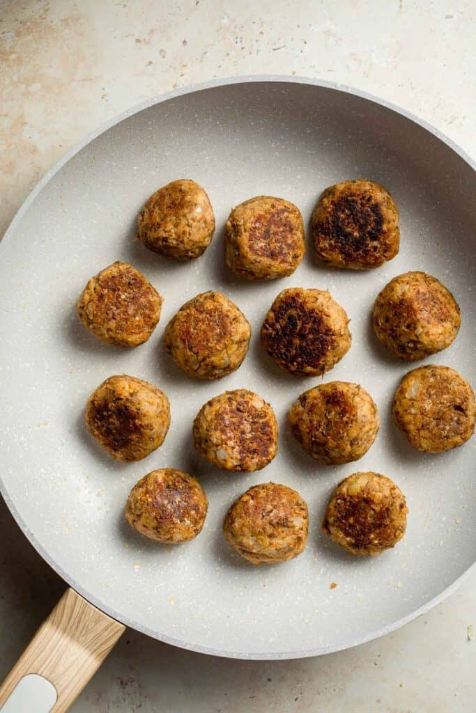 Homemade Lentil Meatballs are made with a satisfying mixture of simple ingredients for a perfect vegetarian dinner. Ready in just over 30 minutes! | aheadofthyme.com