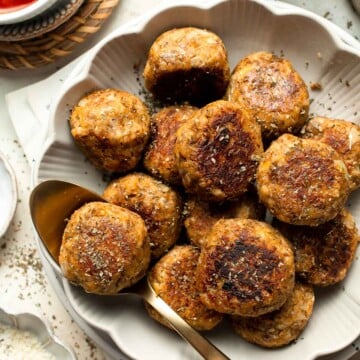 Homemade Lentil Meatballs are made with a satisfying mixture of simple ingredients for a perfect vegetarian dinner. Ready in just over 30 minutes! | aheadofthyme.com