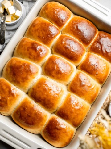 Homemade Yeast Rolls are exceptionally soft, buttery, and fluffy with the perfect bite. They are surprisingly easy to make from scratch than you'd expect! | aheadofthyme.com