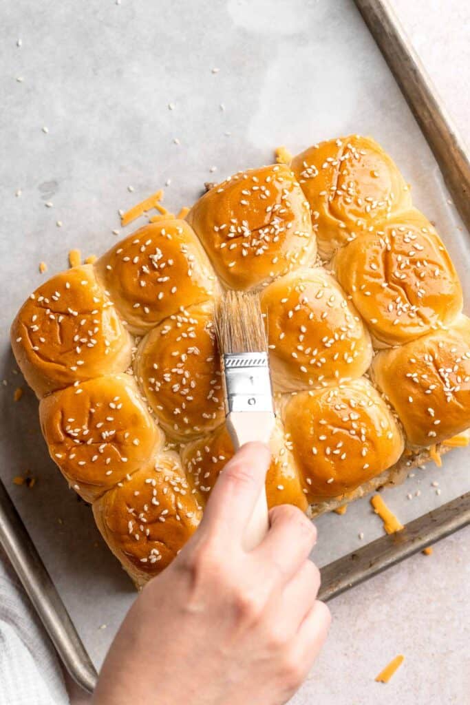 Easy Cheeseburger Sliders have the classic flavor of your favorite burgers in bite-size form without the fuss of forming or grilling a single burger patty! | aheadofthyme.com