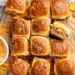 Easy Cheeseburger Sliders have the classic flavor of your favorite burgers in bite-size form without the fuss of forming or grilling a single burger patty! | aheadofthyme.com