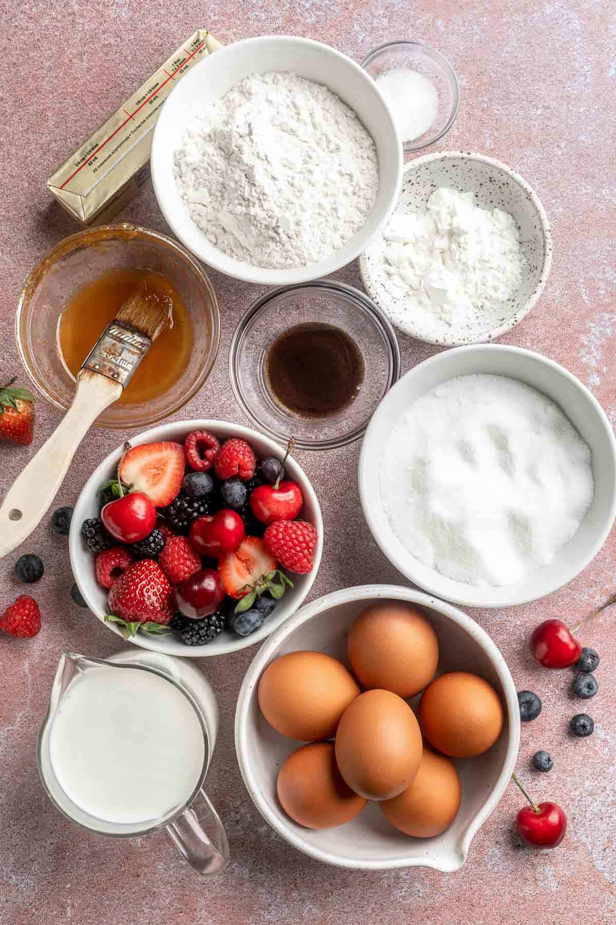 This Fresh Fruit Tart is made with a homemade sugar cookie crust, filled with a sweet vanilla custard and topped with fresh seasonal fruit. | aheadofthyme.com