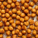 Crispy Roasted Chickpeas are a delicious, flavorful, and easy to make snack that is also an amazing crunchy topping for salads, grain bowls, and more. | aheadofthyme.com
