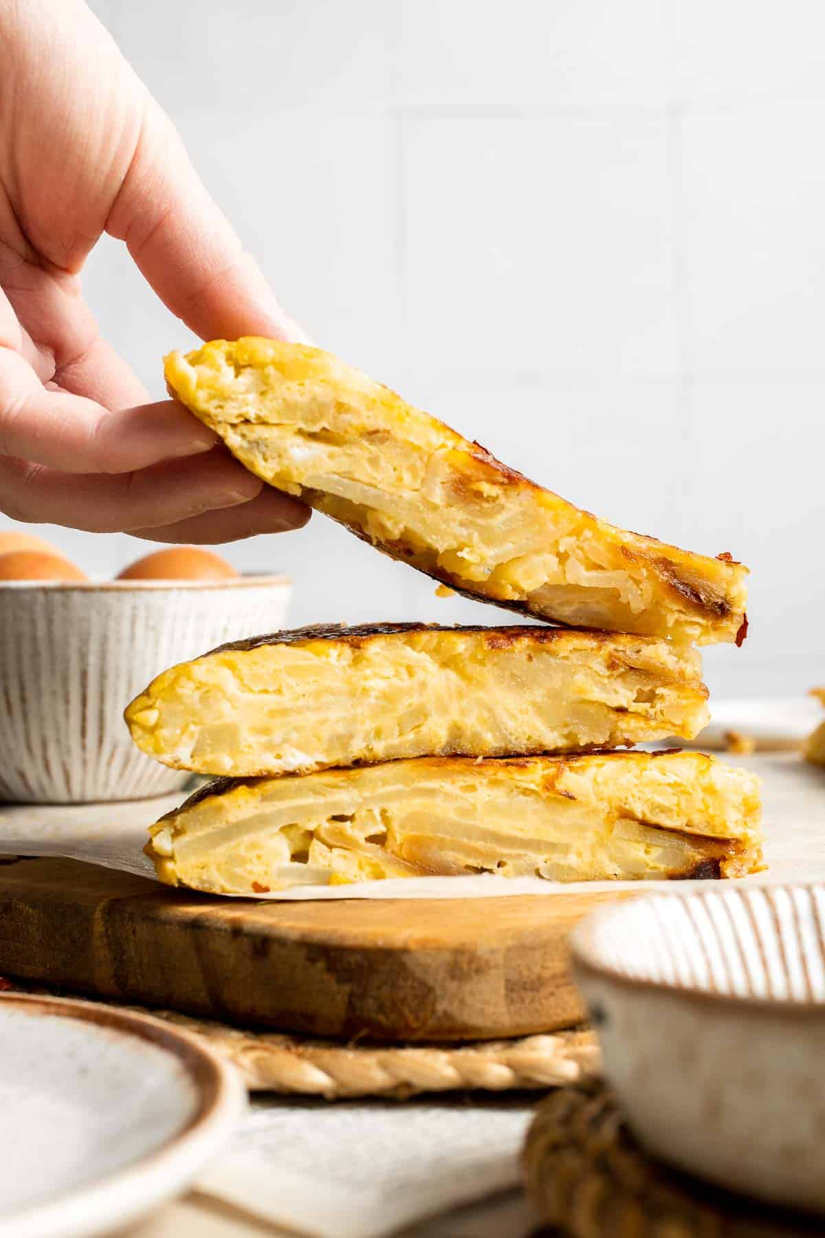 This traditional Spanish Tortilla, also known as tortilla española or tortilla de patatas, is a popular egg and potato dish served across Spain. | aheadofthyme.com