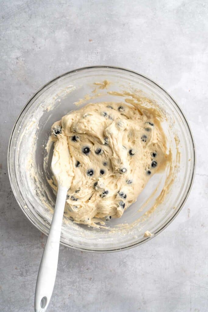 Blueberry Cupcakes are a homemade treat with moist and tender vanilla cupcake batter loaded with fresh blueberries and topped with blueberry buttercream. | aheadofthyme.com