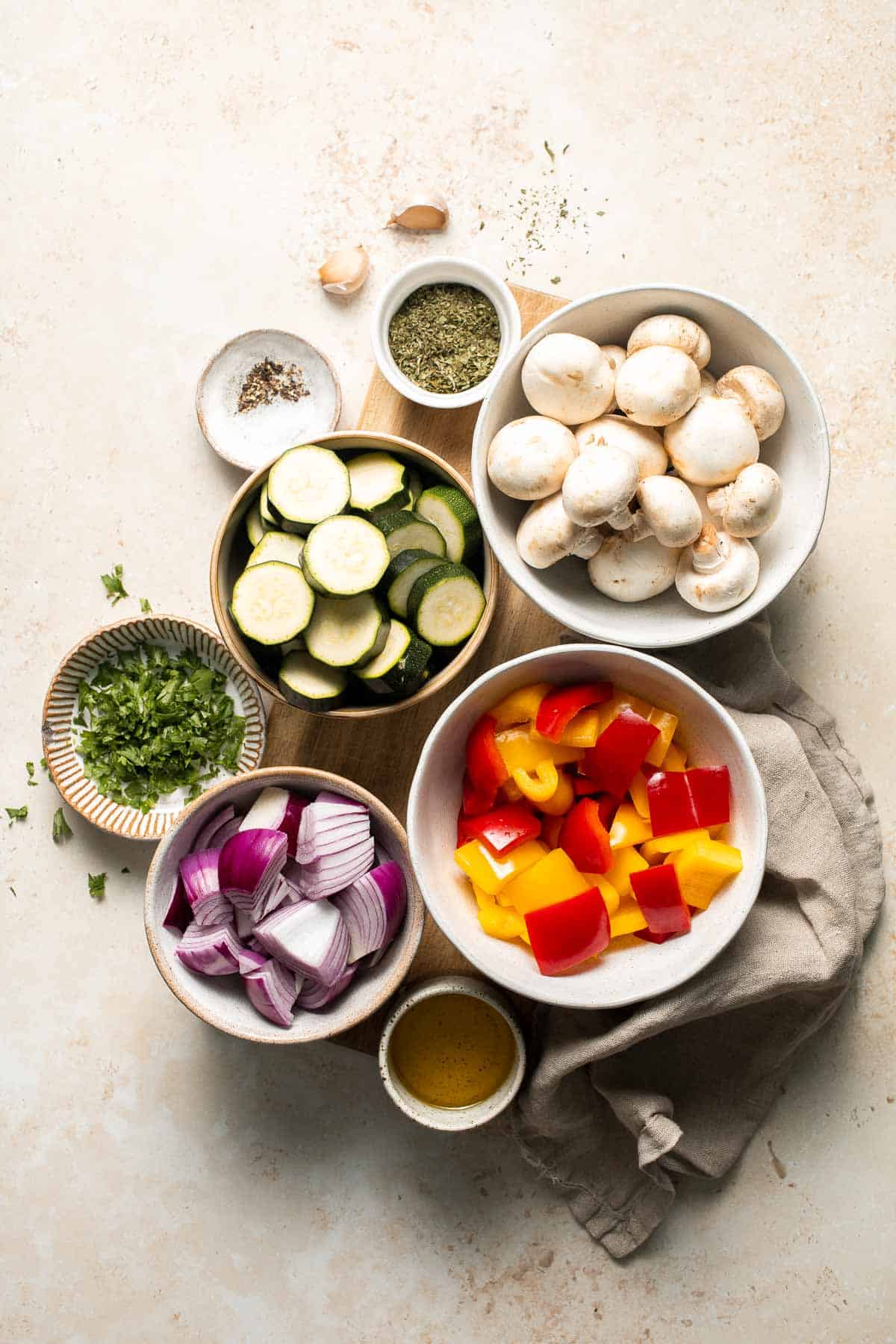 Grilled Vegetable Skewers are tender, delicious, and flavorful. They are easy to make and the best way to serve your summer vegetables! | aheadofthyme.com