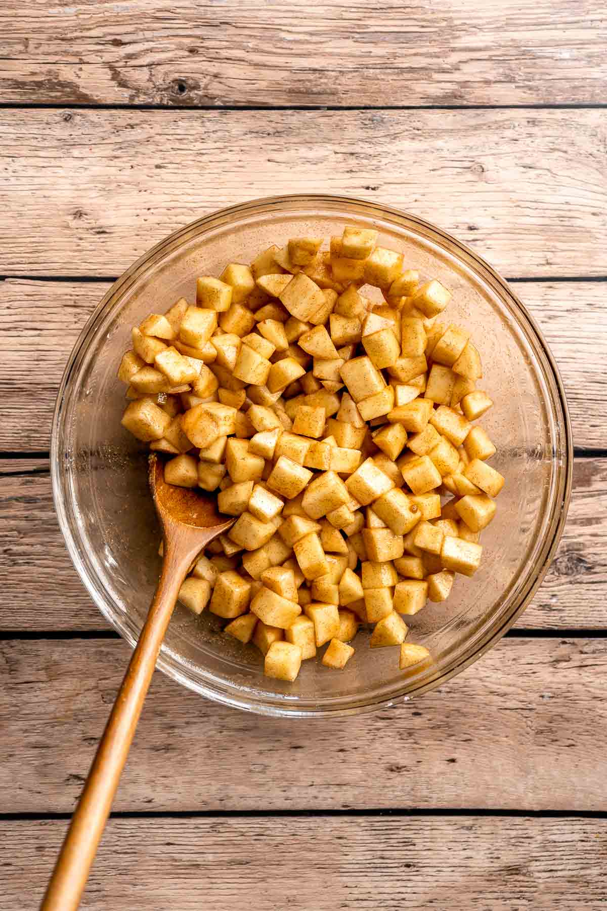 Made with tender apples and topped with a buttery brown sugar crumble, this old-fashioned Apple Crumble is the perfect fall dessert! | aheadofthyme.com