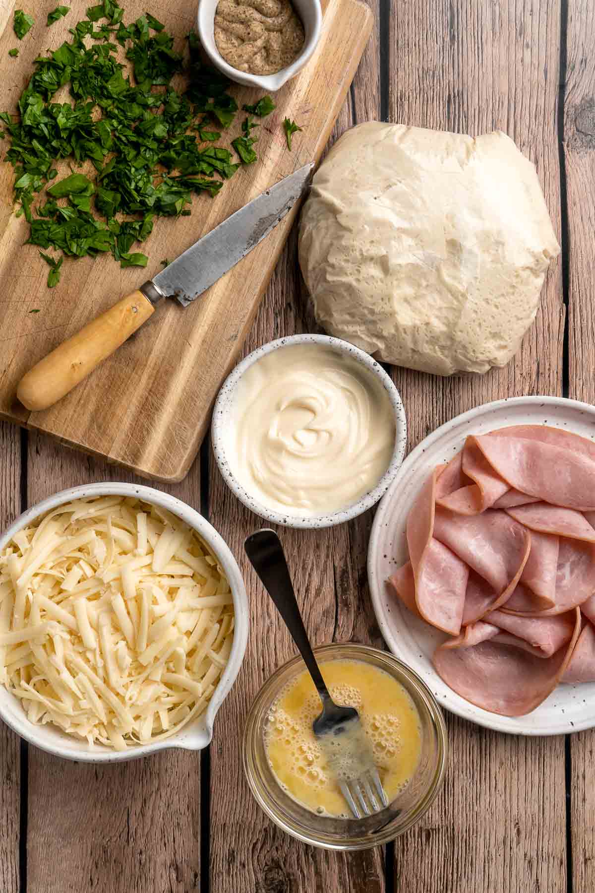Freshly baked from the oven, these Ham and Cheese Pinwheels are warm and tender with gooey melty cheese and sweet ham. Perfect for lunch or dinner! | aheadofthyme.com