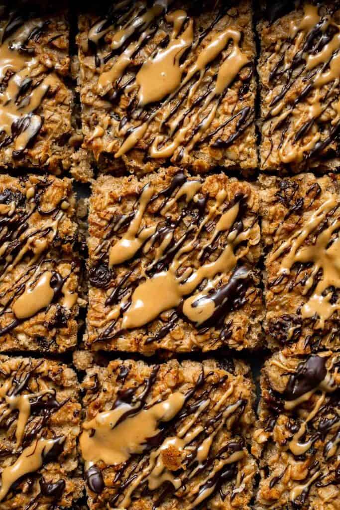 Oatmeal Breakfast Bars are chewy, filling, and delicious. Packed with simple, healthy ingredients, these bars are a nutritious way to start your day. | aheadofthyme.com