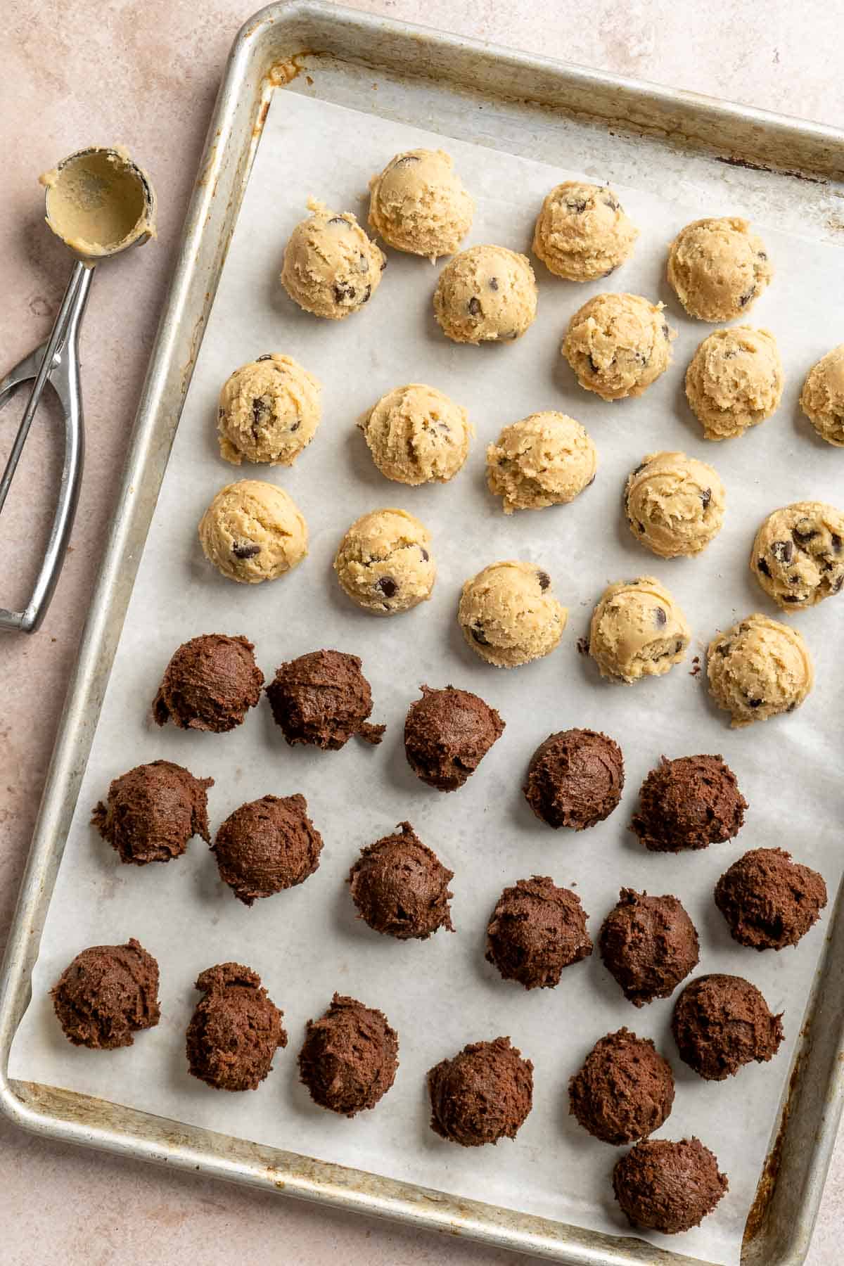 Brookies Cookies are the perfect combination of two iconic desserts — brownies and chocolate chip cookies. Quick and easy to make with no chilling! | aheadofthyme.com