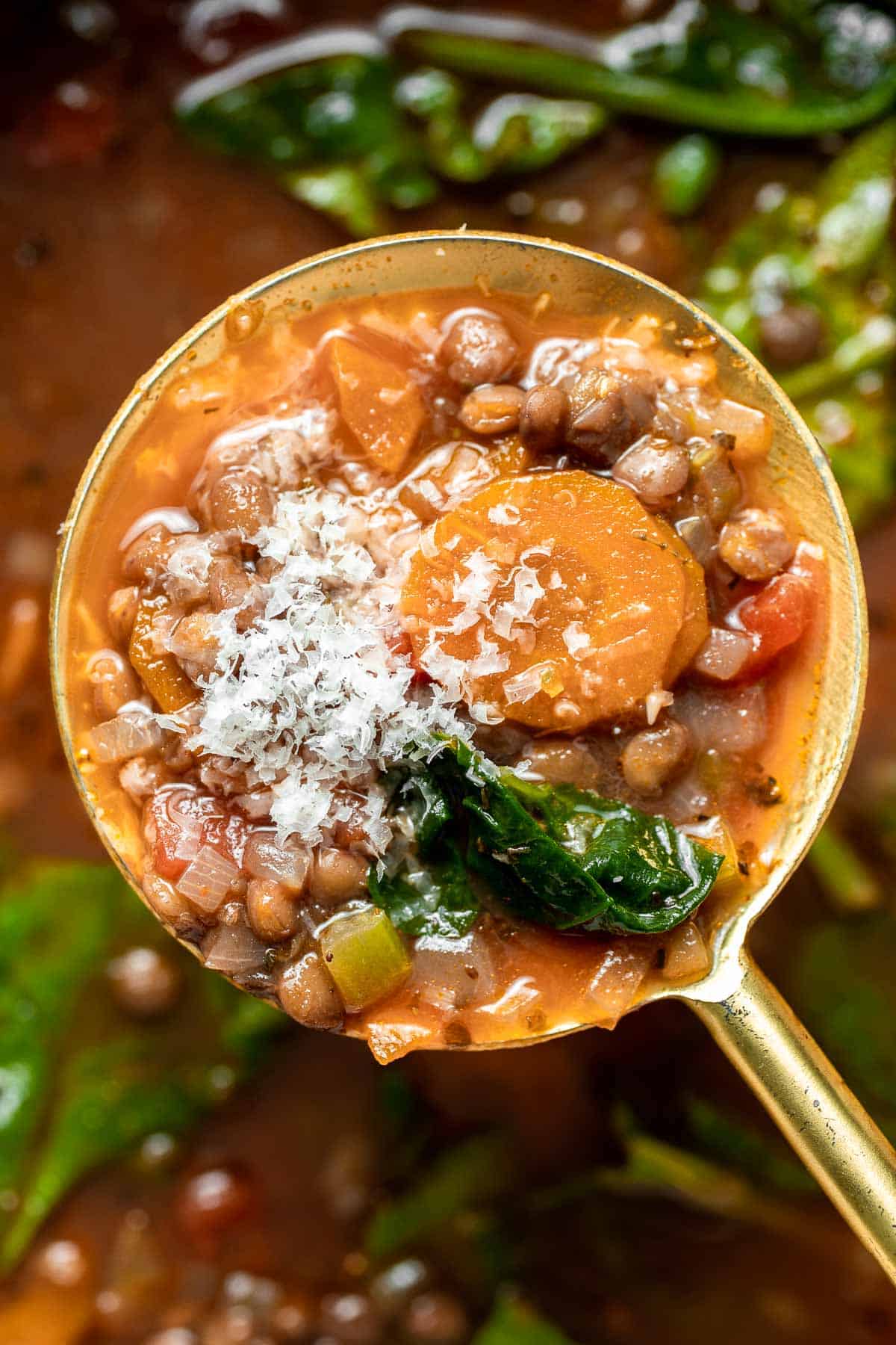 Italian Lentil Soup transforms simple pantry staples (like lentils and canned tomatoes) and fresh veggies into a hearty meal to warm you up on a cold day. | aheadofthyme.com