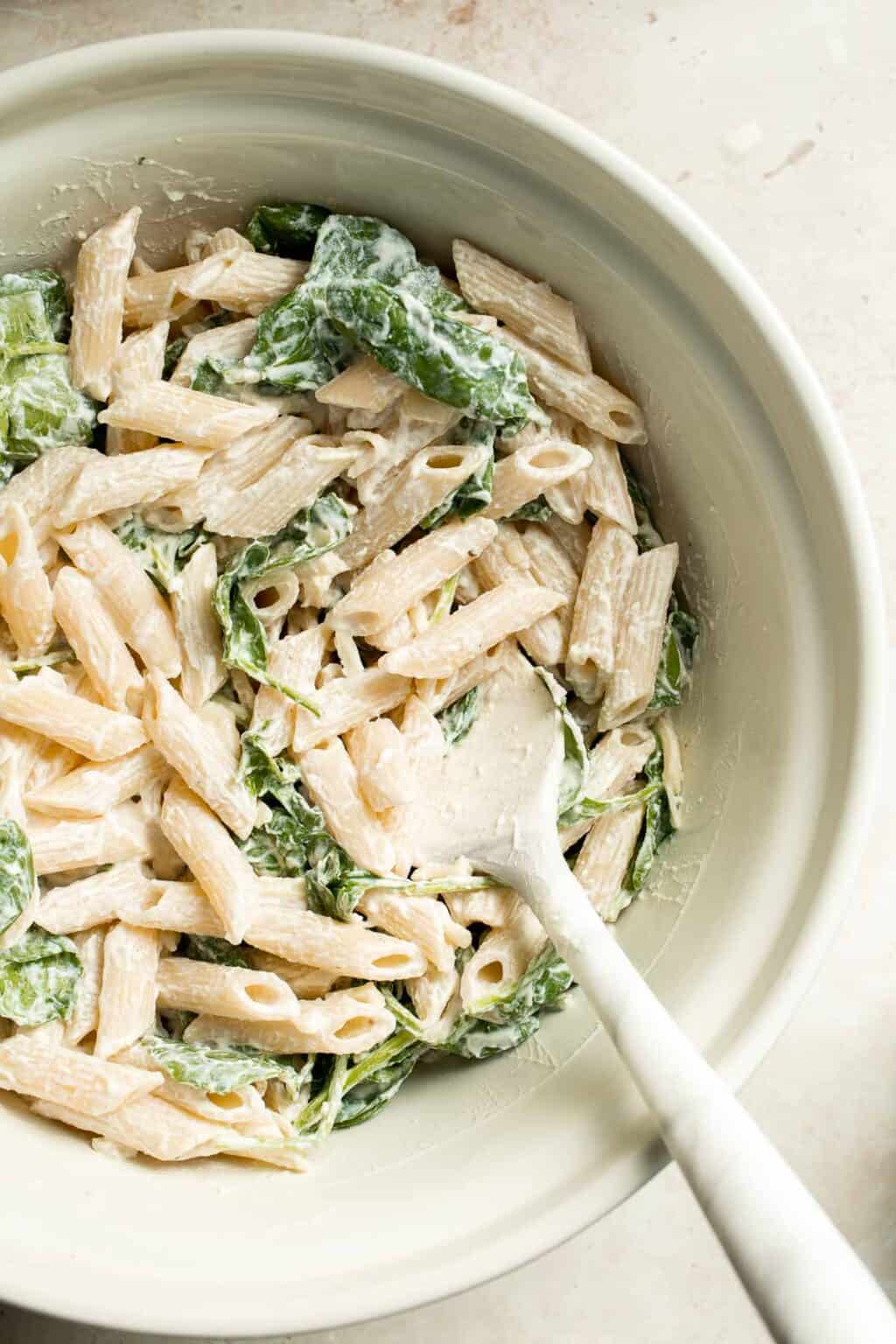 Spinach and Ricotta Pasta Bake - Ahead of Thyme