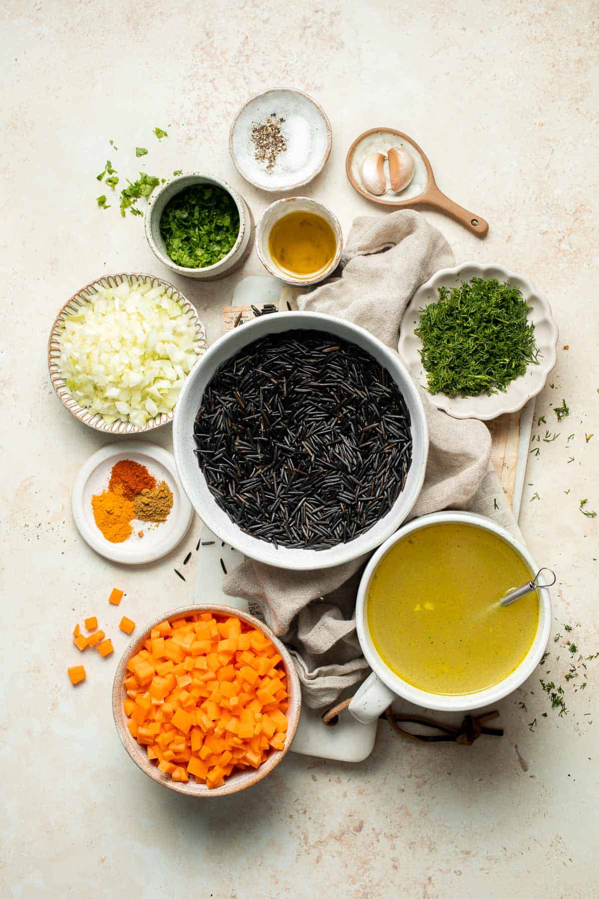 Wild Rice Pilaf is a wholesome, nutritious side dish that pairs the naturally nutty flavor of wild rice with vegetables, spices, and fresh herbs. | aheadofthyme.com