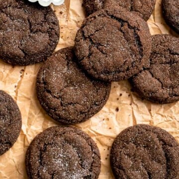 Chocolate Ginger Cookies bring together the richness of chocolate with the warmth of ginger. They are soft and chewy and stay soft for days! | aheadofthyme.com