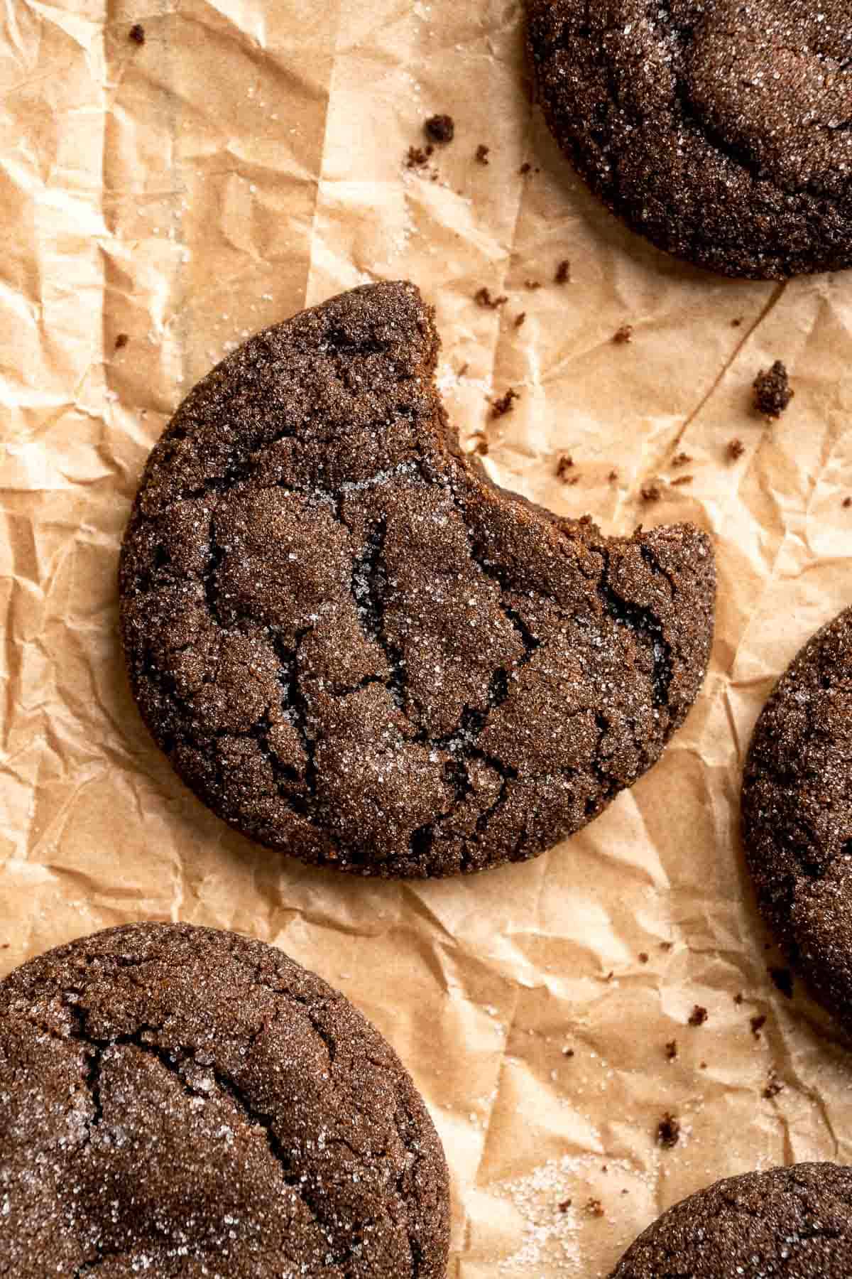 Chocolate Ginger Cookies bring together the richness of chocolate with the warmth of ginger. They are soft and chewy and stay soft for days! | aheadofthyme.com