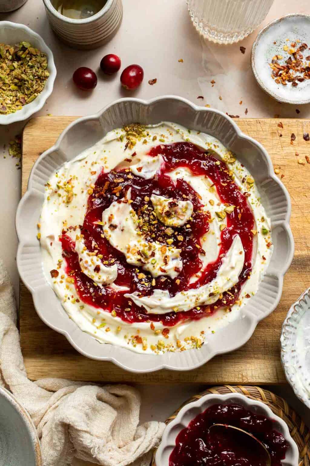 Cranberry Whipped Feta Dip - Ahead of Thyme