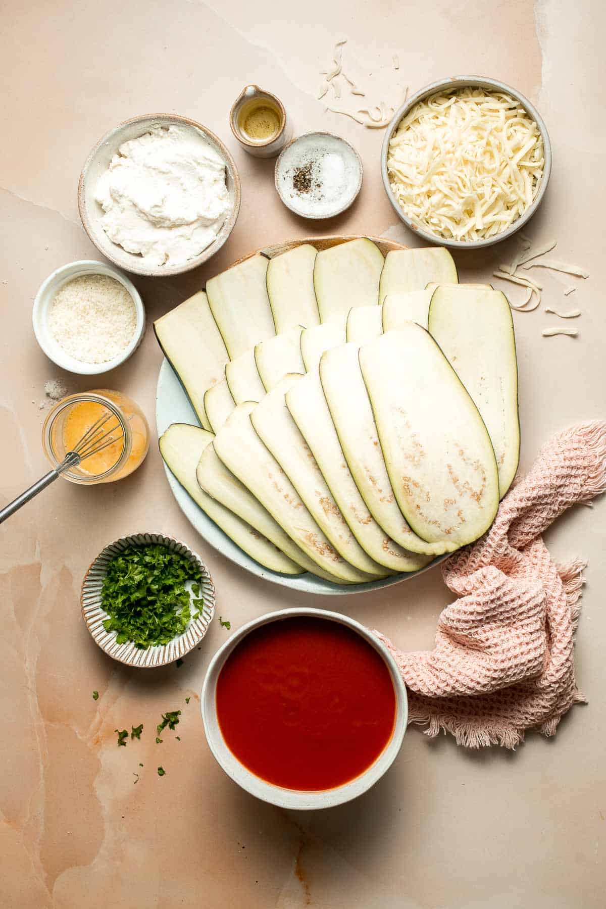 Eggplant Rollatini features roasted eggplant stuffed with creamy ricotta, baked in marinara, and topped with cheese — the best vegetarian comfort food! | aheadofthyme.com