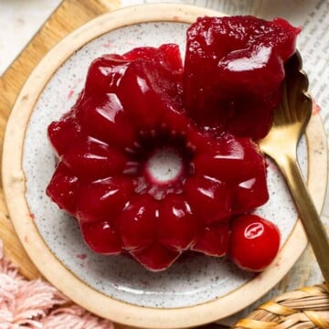 This Jellied Cranberry Sauce recipe turns fresh, tart cranberries into a glossy, smooth, and sliceable sauce bursting with bright, tangy-sweet flavor. | aheadofthyme.com