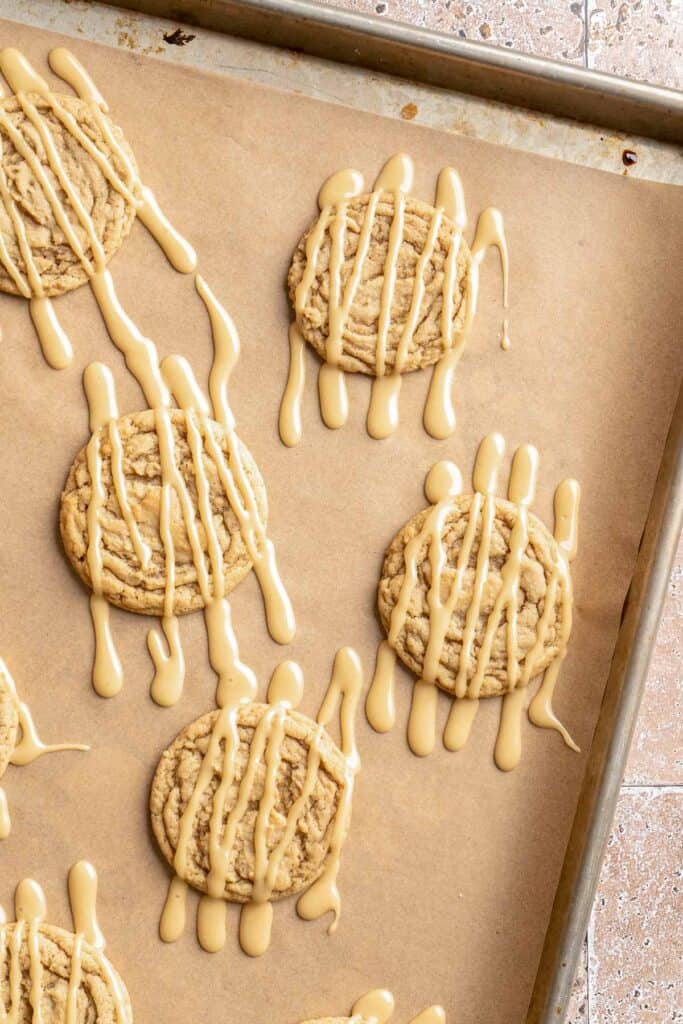 Soft, buttery and, chewy, these sweet Maple Cookies (made with real maple syrup) are quick and easy to make with no chilling required! | aheadofthyme.com