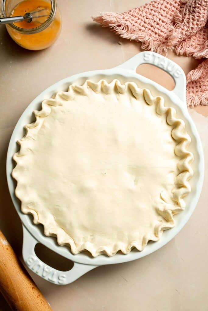 Vegetarian Pot Pie is truly the ultimate comfort food. The creamy filling is loaded with tender veggies, all wrapped in a buttery, flaky puff pastry crust. | aheadofthyme.com