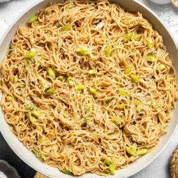 Easy Sesame Noodles are proof that simple ingredients can create incredible flavor. Ready in 20 minutes, it's perfect for lunch, meal prep, or weeknights. | aheadofthyme.com