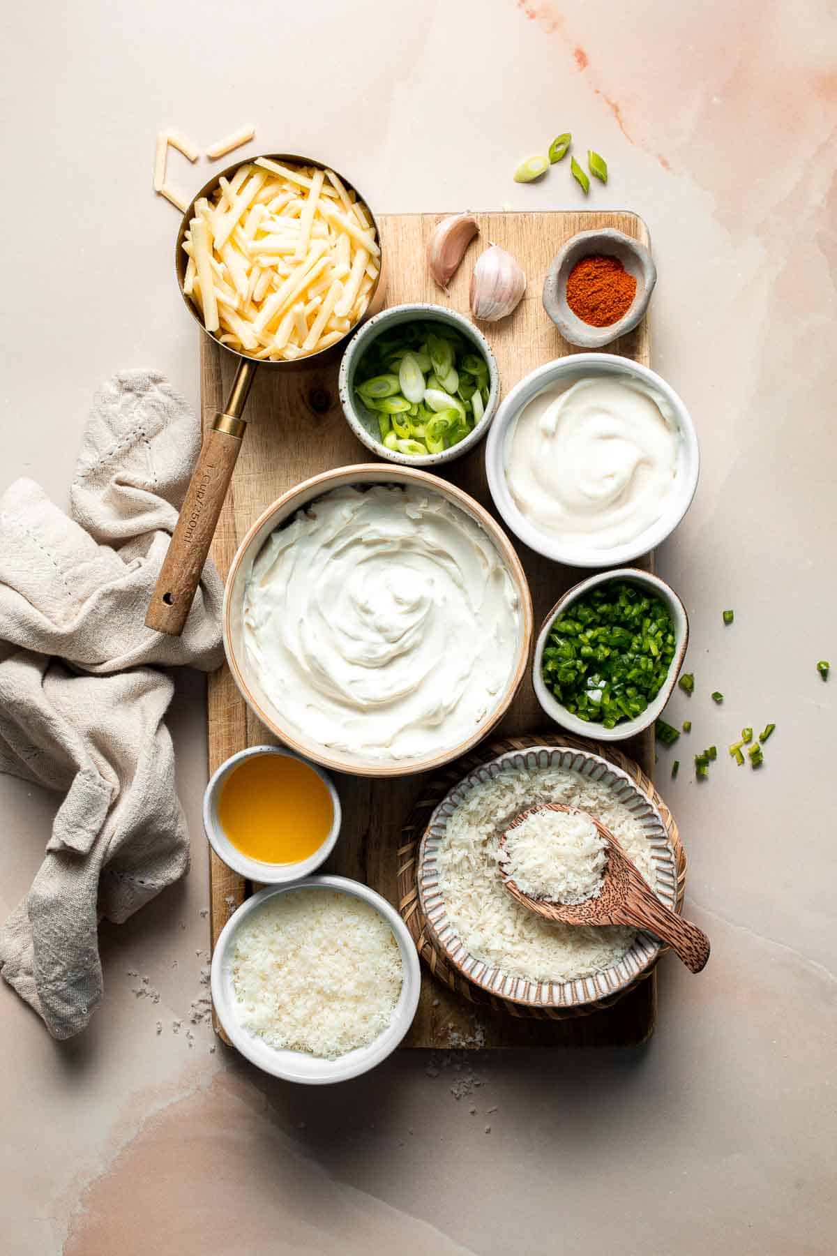 This Jalapeño Popper Dip is creamy, cheesy, and delicious — everything you love about the classic appetizer, served warm and scoopable. | aheadofthyme.com