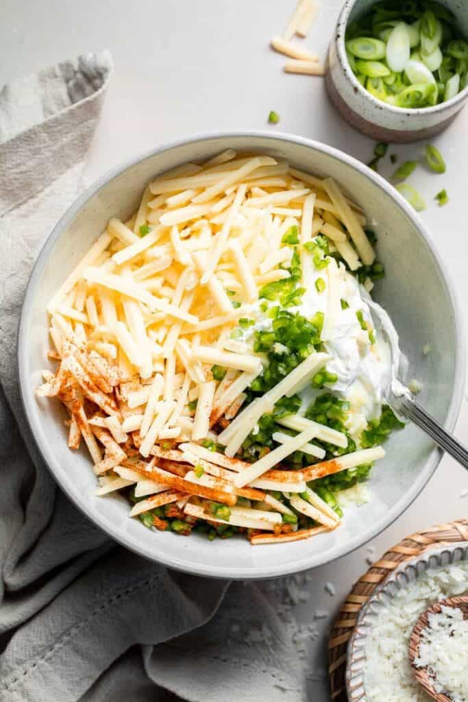 This Jalapeño Popper Dip is creamy, cheesy, and delicious — everything you love about the classic appetizer, served warm and scoopable. | aheadofthyme.com