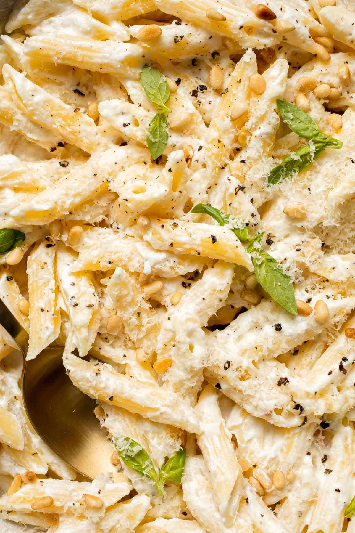 Lemon Ricotta Pasta is bright, creamy, and bursting with fresh flavor — comfort food with a zesty twist. Ready in under 20 minutes! | aheadofthyme.com
