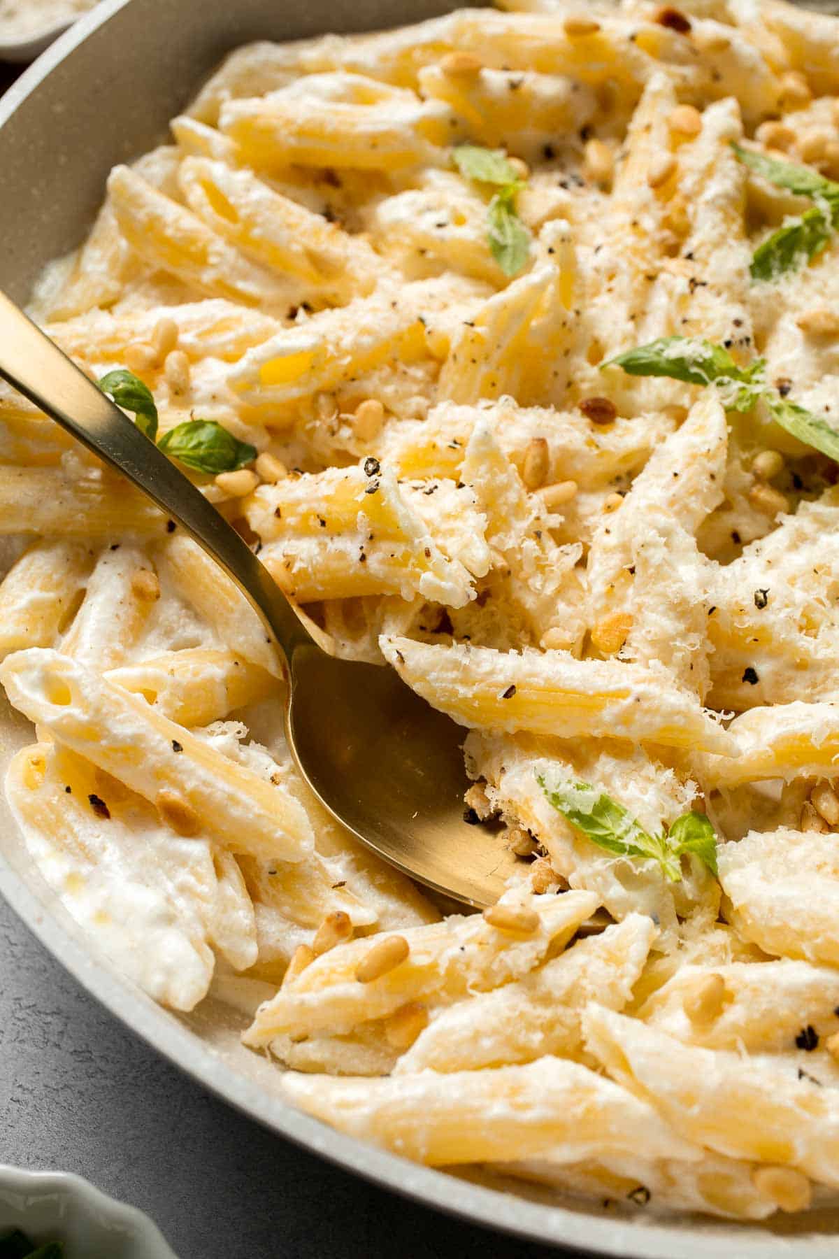 Lemon Ricotta Pasta is bright, creamy, and bursting with fresh flavor — comfort food with a zesty twist. Ready in under 20 minutes! | aheadofthyme.com