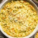 This Vegetable Risotto is rich and creamy, loaded with tender vegetables and arborio rice. It's fancy but totally approachable for weeknight dinner! | aheadofthyme.com