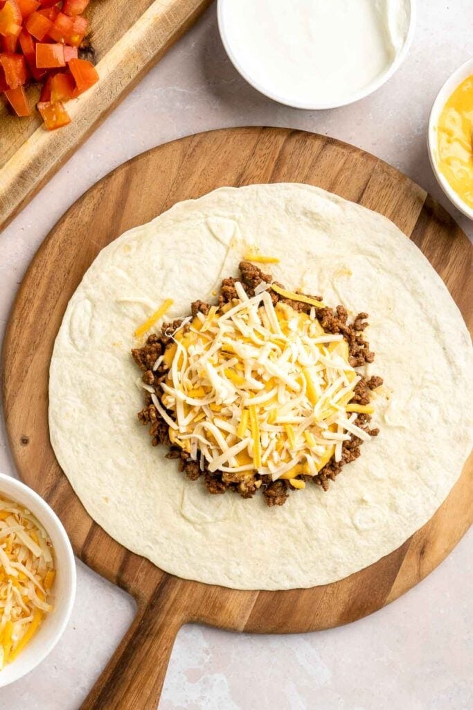 Homemade Crunchwrap is a crispy, cheesy, flavor-packed meal inspired by the fast-food favorite — only better! Easy to customize and freezer-friendly too. | aheadofthyme.com