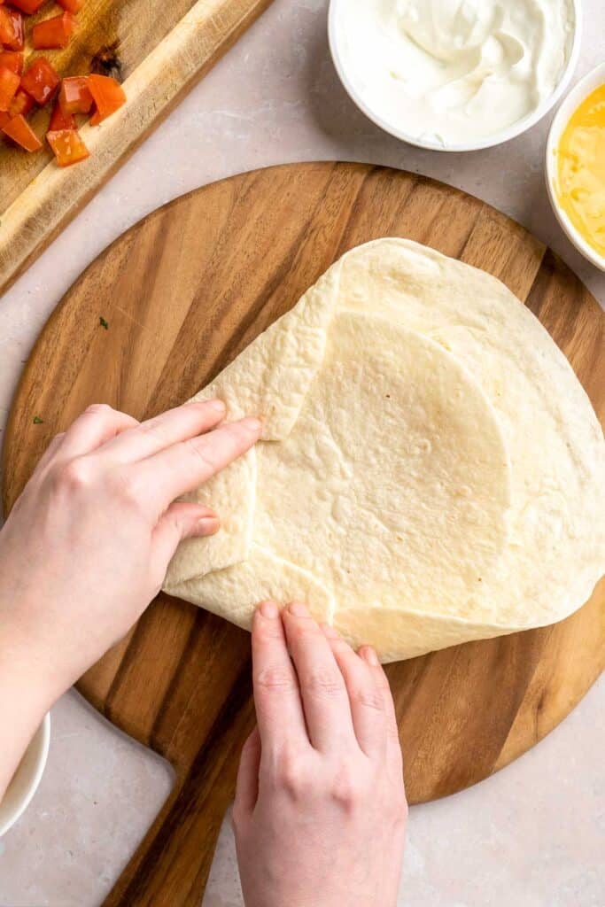 Homemade Crunchwrap is a crispy, cheesy, flavor-packed meal inspired by the fast-food favorite — only better! Easy to customize and freezer-friendly too. | aheadofthyme.com