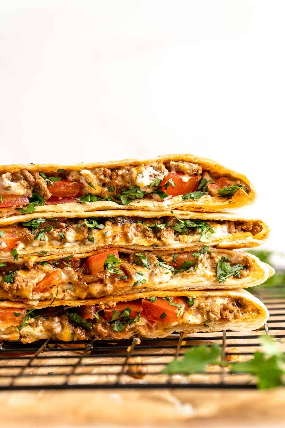 Homemade Crunchwrap is a crispy, cheesy, flavor-packed meal inspired by the fast-food favorite — only better! Easy to customize and freezer-friendly too. | aheadofthyme.com