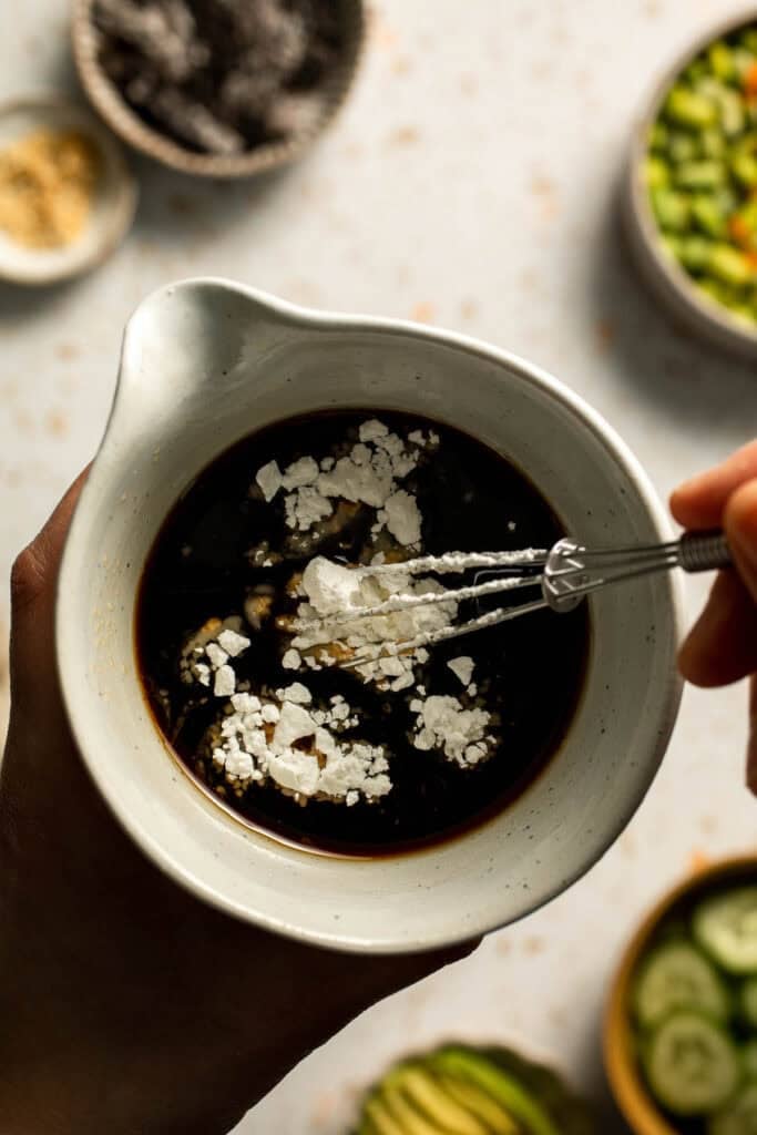 This easy Sushi Bowl recipe is fresh, flavorful, and packed with sushi-inspired ingredients — no rolling required. It's sushi in a simplified form! | aheadofthyme.com