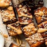 Looking for a delicious and protein-packed vegan meal? Try these grilled tofu skewers, perfect for a summer BBQ or any time of year. | aheadofthyme.com