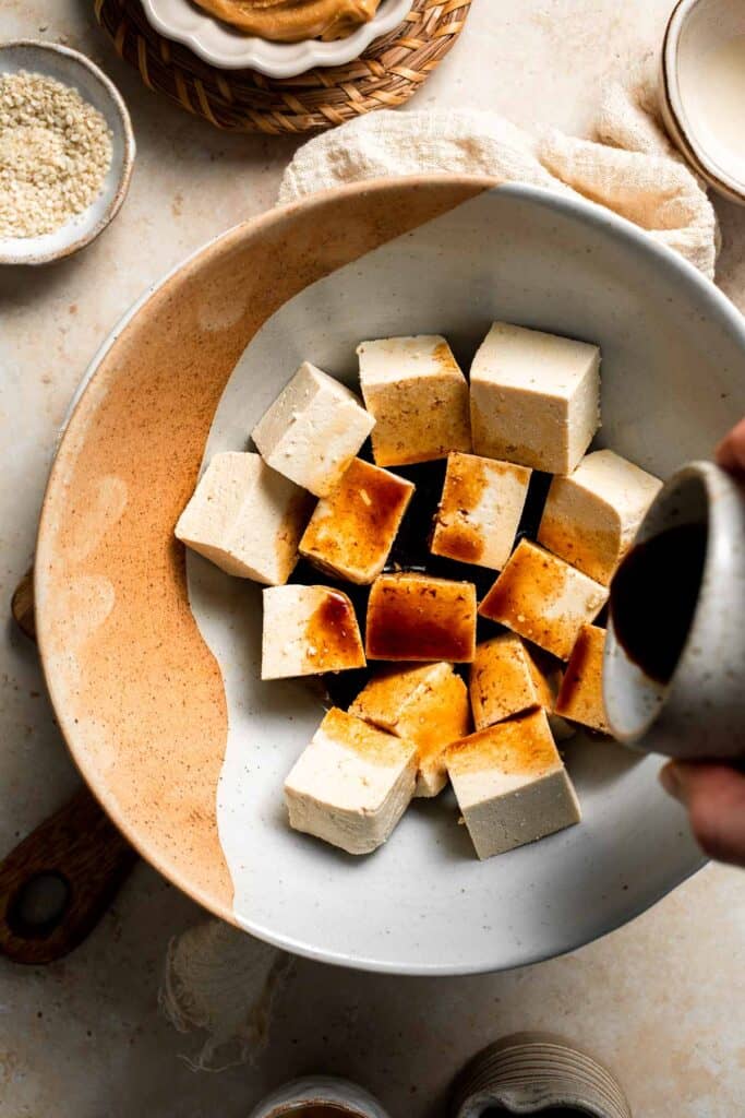 Looking for a delicious and protein-packed vegan meal? Try these grilled tofu skewers, perfect for a summer BBQ or any time of year. | aheadofthyme.com