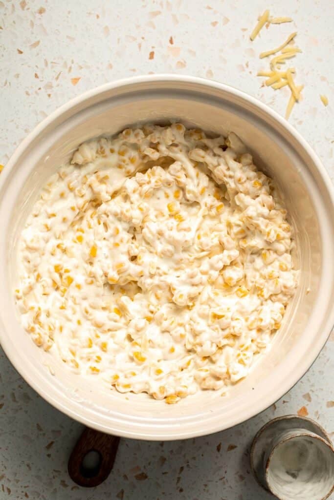 This creamy Mexican Street Corn Dip (Elote Dip) is packed with bold, tangy flavor and ready in just 25 minutes. Perfect for parties! | aheadofthyme.com